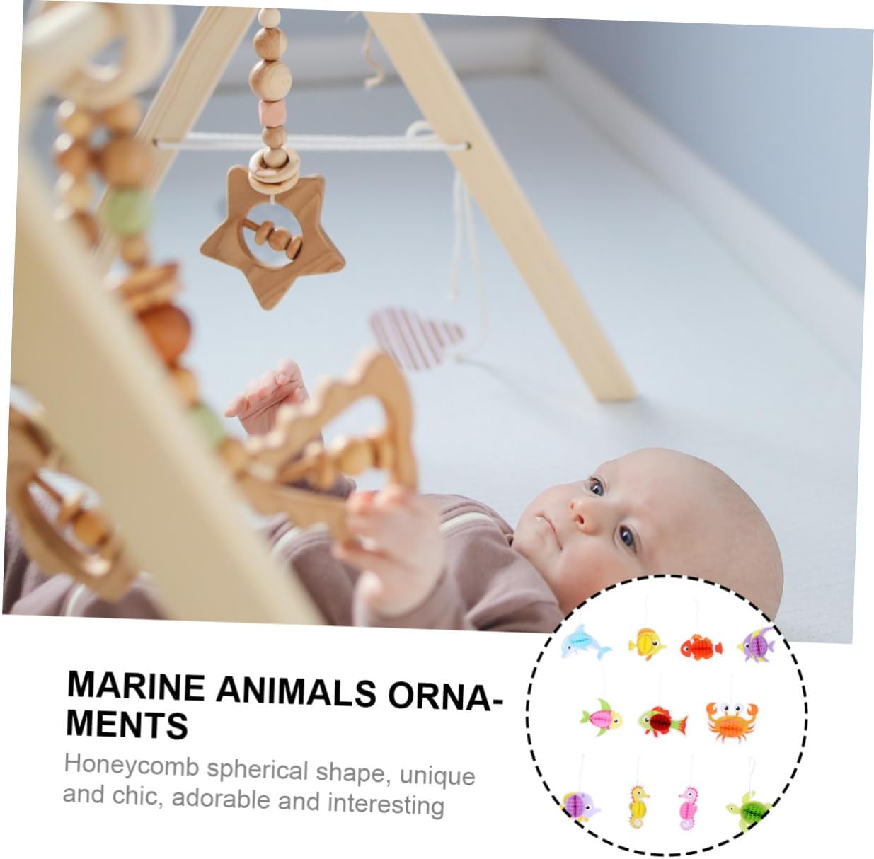 TOYANDONA 22 unidades de bolas de panal de abejas de animales, decoraciones de techo, bolas de papel de nido de abeja, bolas de tejido de panal