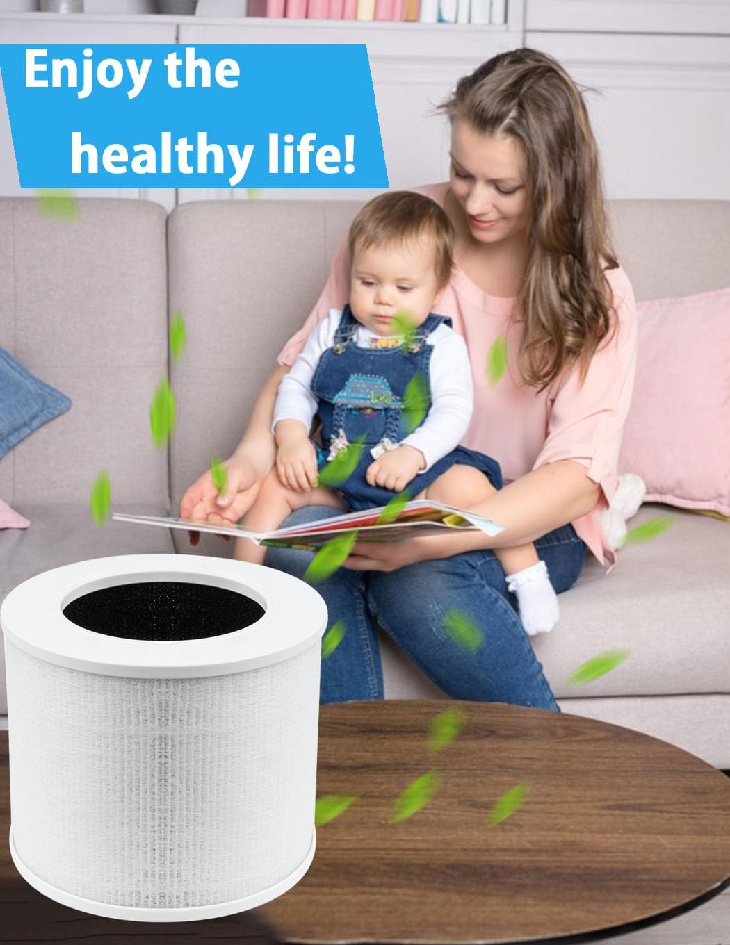BBT BAMBOOST Core Mini filtro de repuesto compatible con mini purificador de aire LEVOIT Core, 3 en 1 True HEPA y filtro de carbón activado de alta