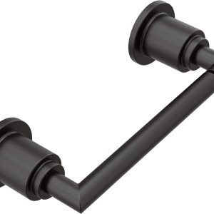 Moen YB0808BL Arris – Soporte de papel higiénico pivotante, color negro mate Moen YB0808BL Arris – Soporte de papel higiénico pivotante, color negro mate