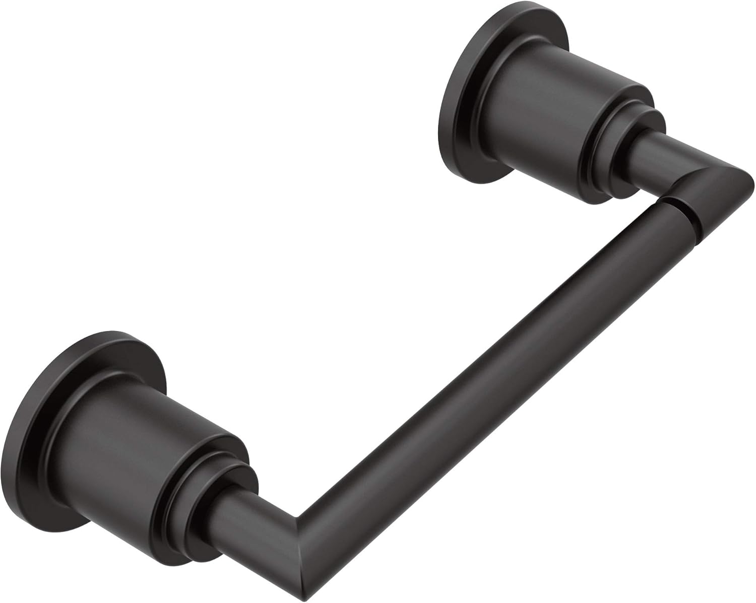 Moen YB0808BL Arris – Soporte de papel higiénico pivotante, color negro mate