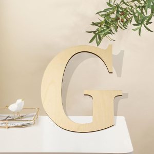 5ARTH Letra G de madera de 4 pulgadas, letras de madera en blanco sin terminar para decoración de paredes, fiesta de cumpleaños, decoración de boda, 5ARTH Letra G de madera de 4 pulgadas, letras de madera en blanco sin terminar para decoración de paredes, fiesta de cumpleaños, decoración de boda,