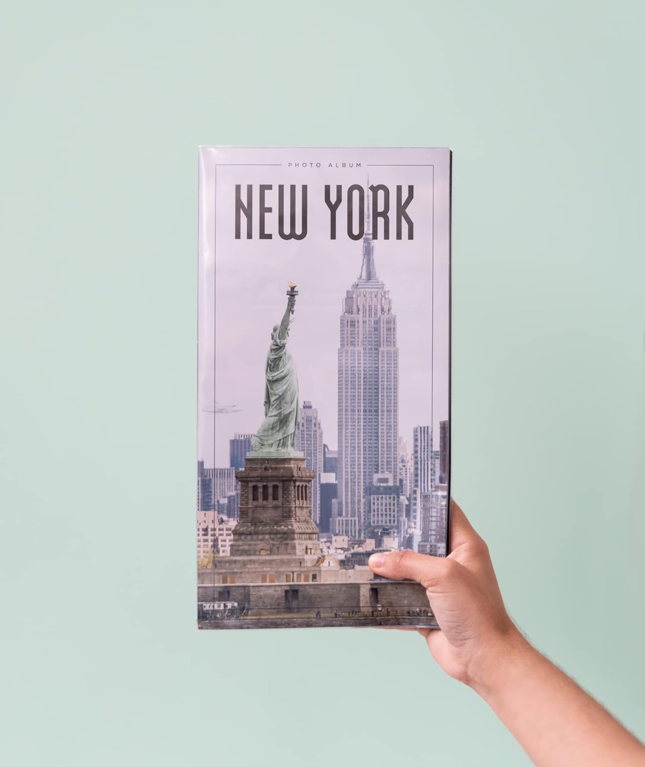Álbum de fotos oficial de Nueva York – Álbum de fotos de 6 x 4  3.9 x 5.9 in – Álbum de fotos familiar con 96 bolsillos – Regalos para amigos –