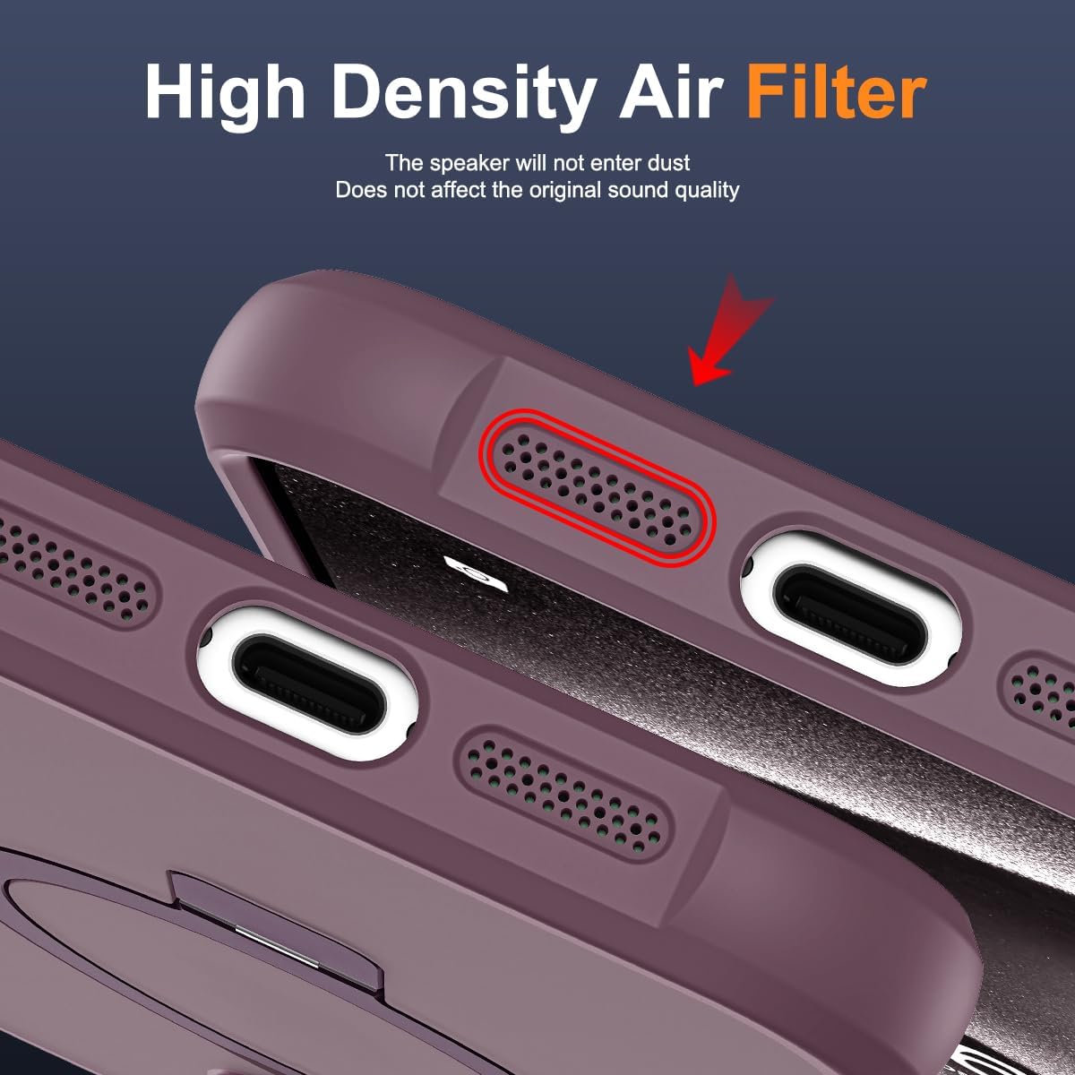 Funda de teléfono para iPhone 14 Plus de 6.7 pulgadas con soporte de anillo magnético reforzado, cubierta trasera translúcida compatible con Magsafe