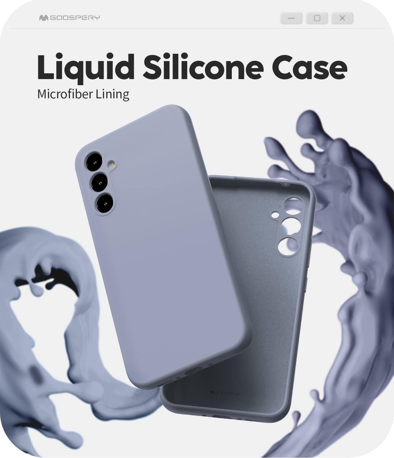 GOOSPERY Funda de silicona líquida diseñada para Galaxy A34 5G, suave al tacto, protección de cuerpo completo, a prueba de golpes, con forro de