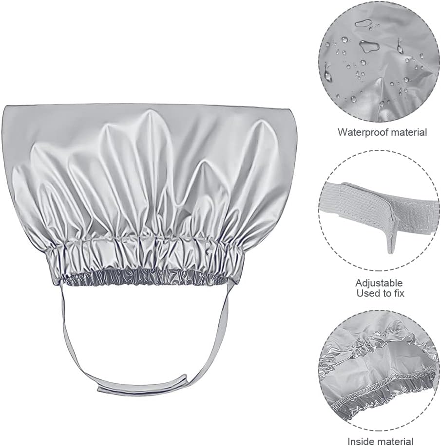Gorro de ducha para mascotas, gorro de baño para mascotas con correa ajustable, cubiertas para orejas de gatos, reutilizables, para gatos y perros