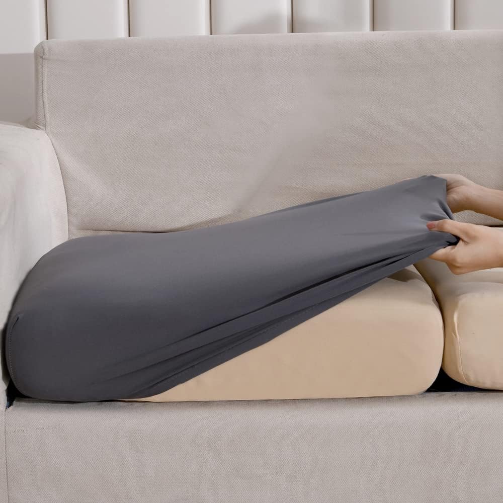 AURLOE Fundas impermeables para sofá, 2 piezas, fundas elásticas para sillón, protector de muebles con elástico adecuado para sofá biplaza, sofá con
