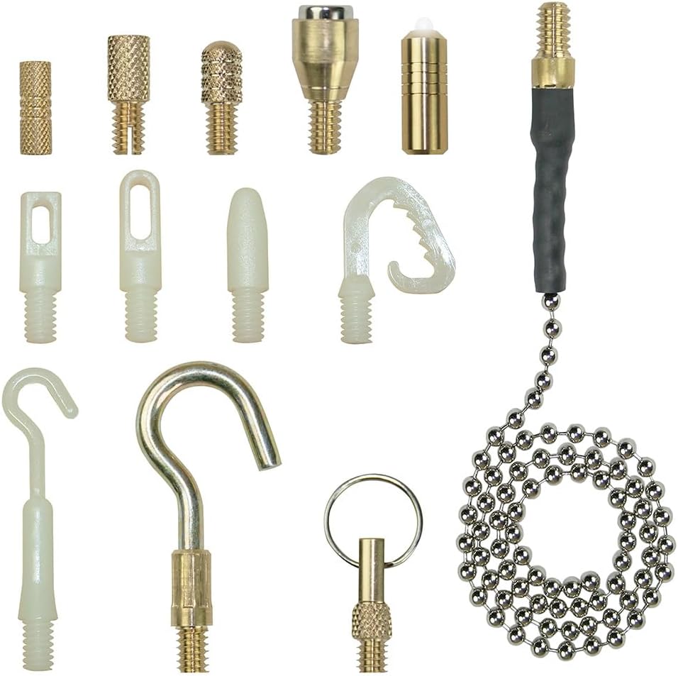 Klein Tools SRS56981 Mega – Kit de caña de pescar, 52.5 pies, 34 piezas