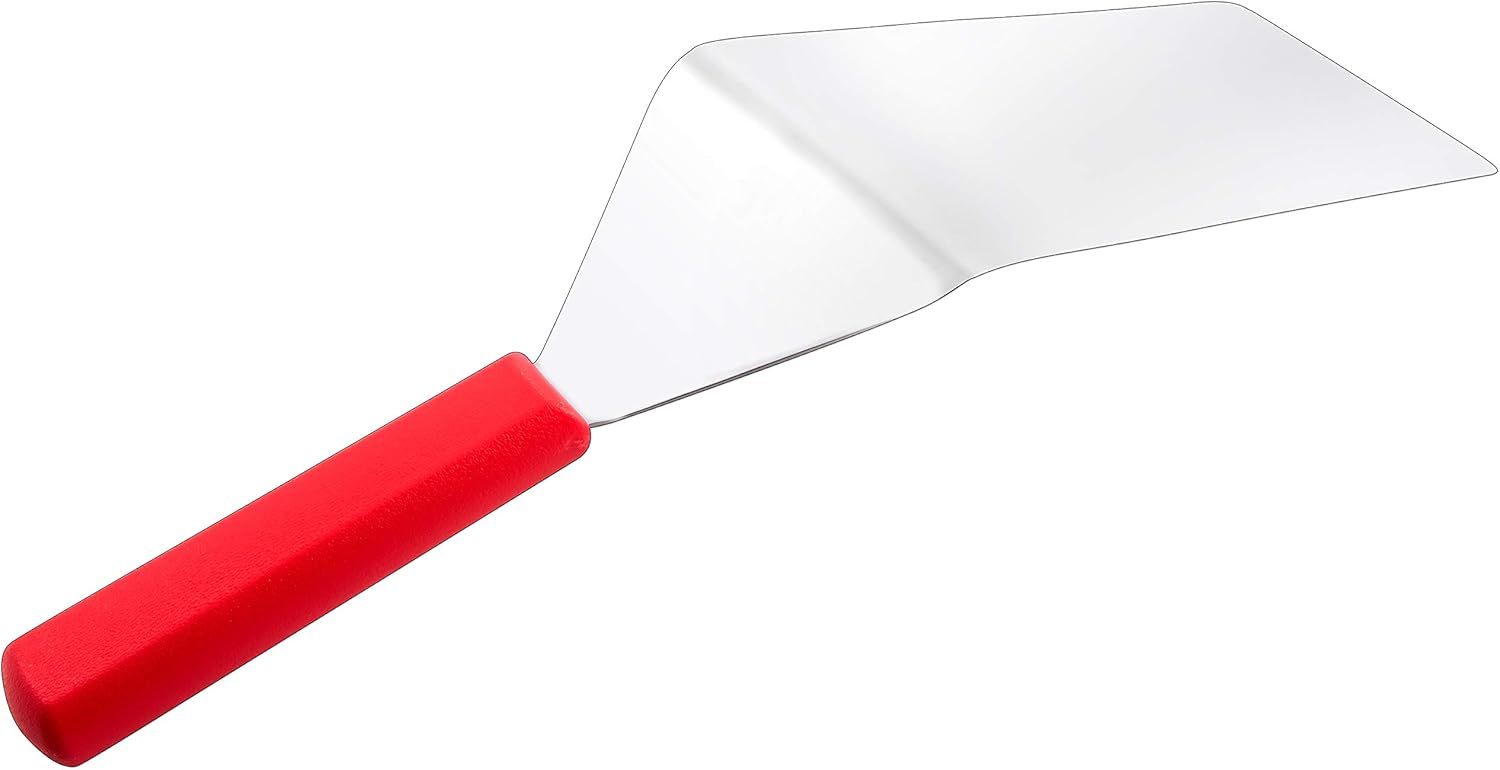 Mundial Serie 5600 Espátula Turner 8 X 4 Pulgadas Mango Rojo