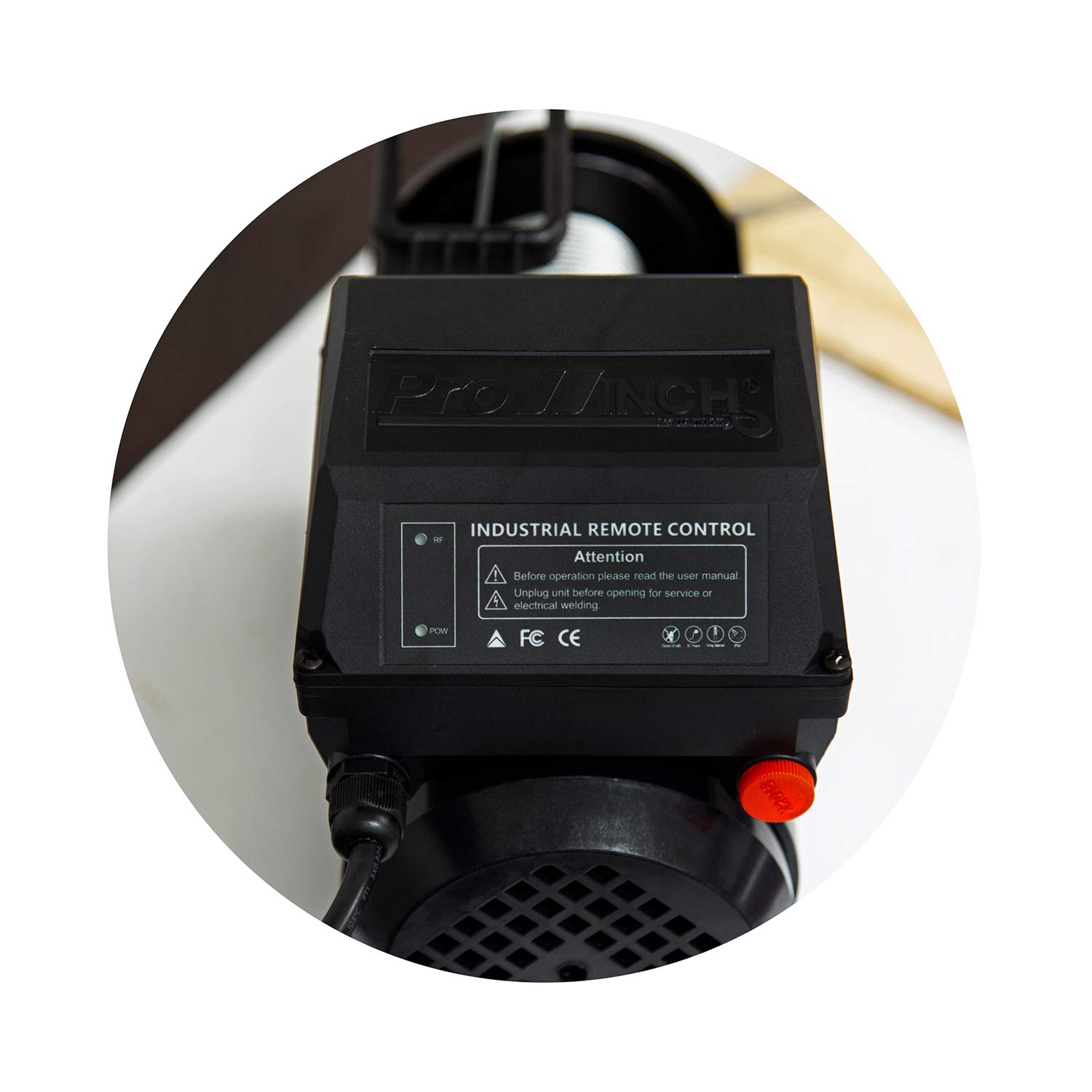 Prowinch Alzamiento eléctrico de cuerda de alambre de 1 tonelada Grúa de capacidad de carga de 2000 libras con sistema de control remoto inalámbrico