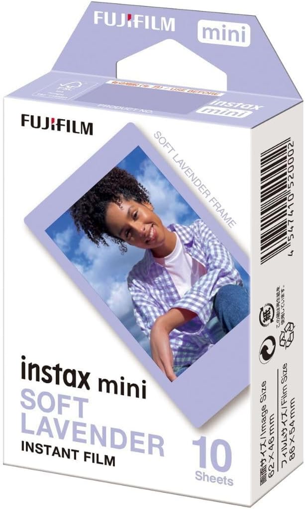 Fujifilm Instax Mini Soft Lavender Instant Film – 10 exposiciones
