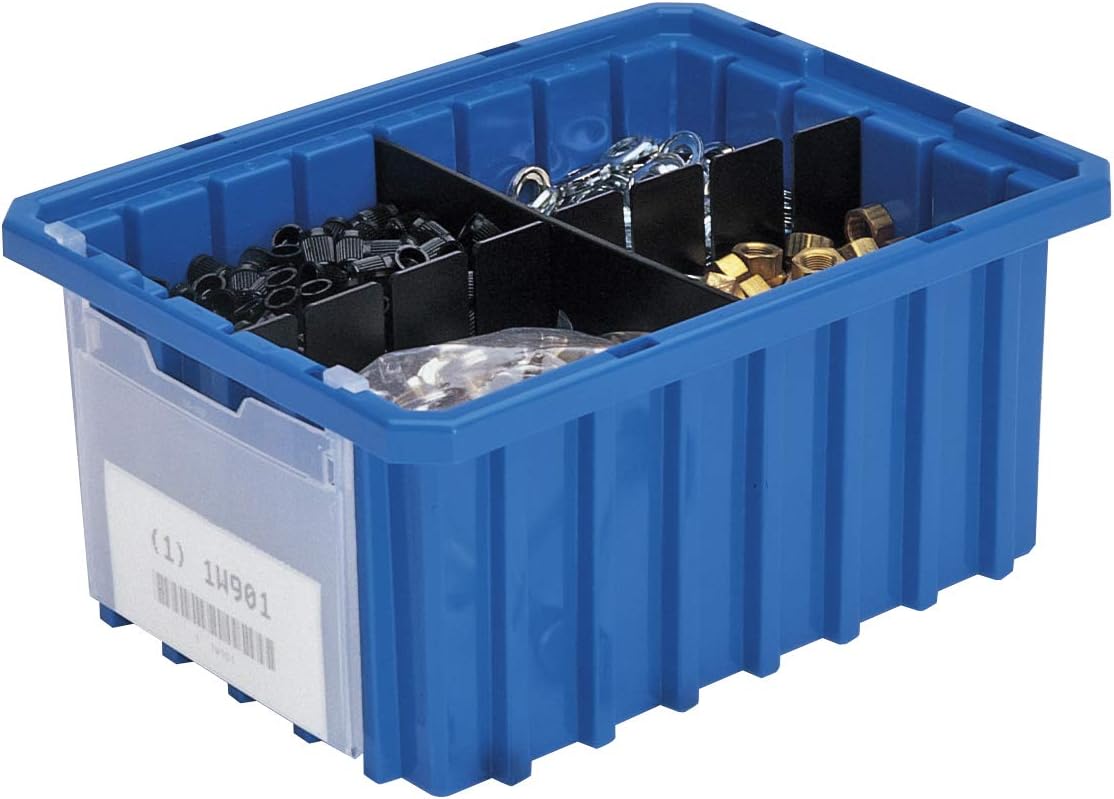 Akro-Mils 33105 Akro-Grid – Caja modular de plástico ranurada dividible apilable, (10-78 pulgadas de largo x 8-14 pulgadas de ancho x 5 pulgadas de