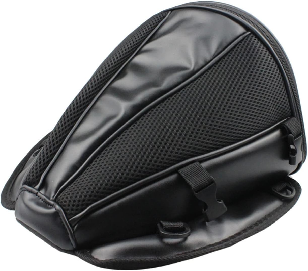 Bolsa de motocicleta de diseño único, bolsa de cola de motor antideslizante de gran capacidad, bolsas de sillín ligeras impermeables de PU, para