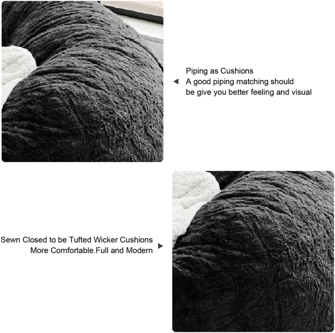 Puf para adultos y niños sin relleno, cómodo, redondo, de gran tamaño, para almacenamiento de animales de peluche, dormitorio, sillas de sala de