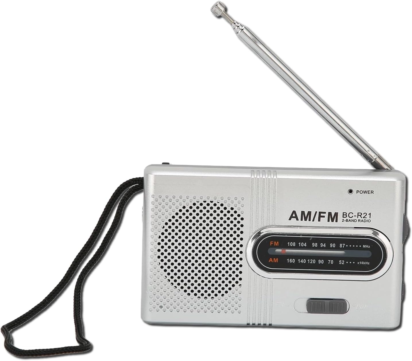 Naroote Grabadora portátil Radios portátiles AM FM, altavoz de 5 W, radio de bolsillo de mano Radio de emergencia con conector para auriculares,