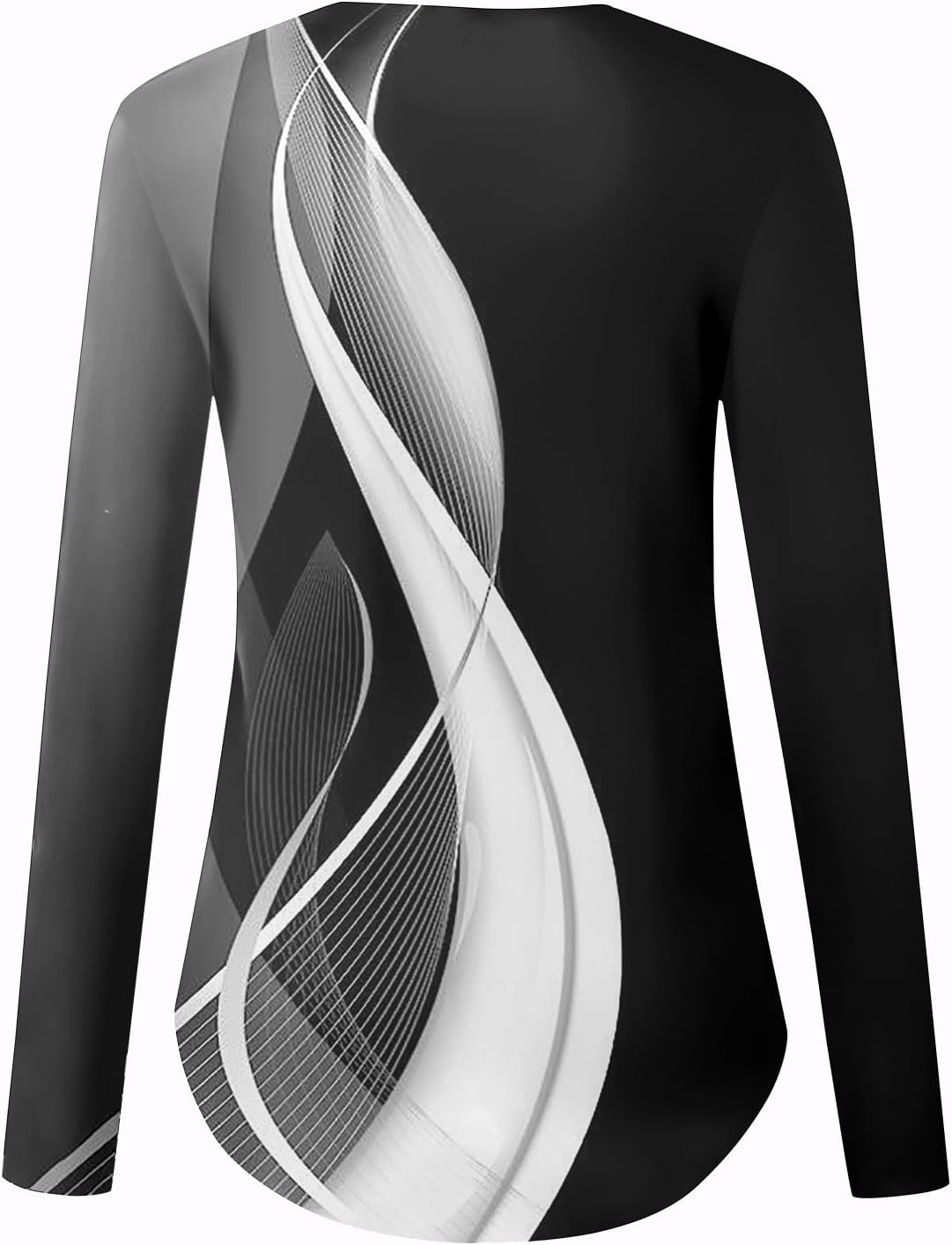 GOFULY Blusas de manga larga para mujer, color sólido, con tirantes, ajuste holgado, cuello en V, manga larga, sudadera de invierno