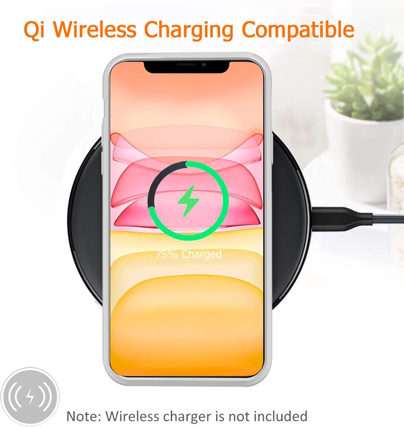 Funda de batería para iPhone 11, actualizada 10000mAh recargable portátil con carga inalámbrica compatible con iPhone 11 (6.1 pulgadas) con cargador