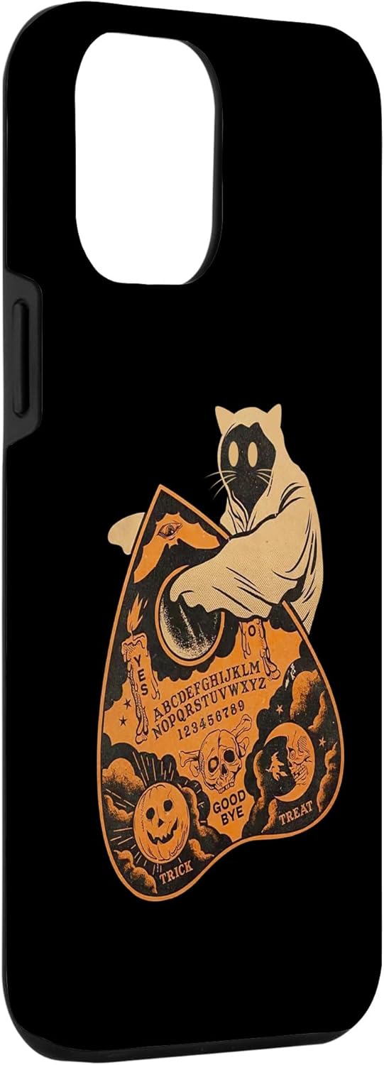 iPhone 14 Pro Max Gato Negro Ouija Spirit Board Wicca Witch Craft Halloween Case