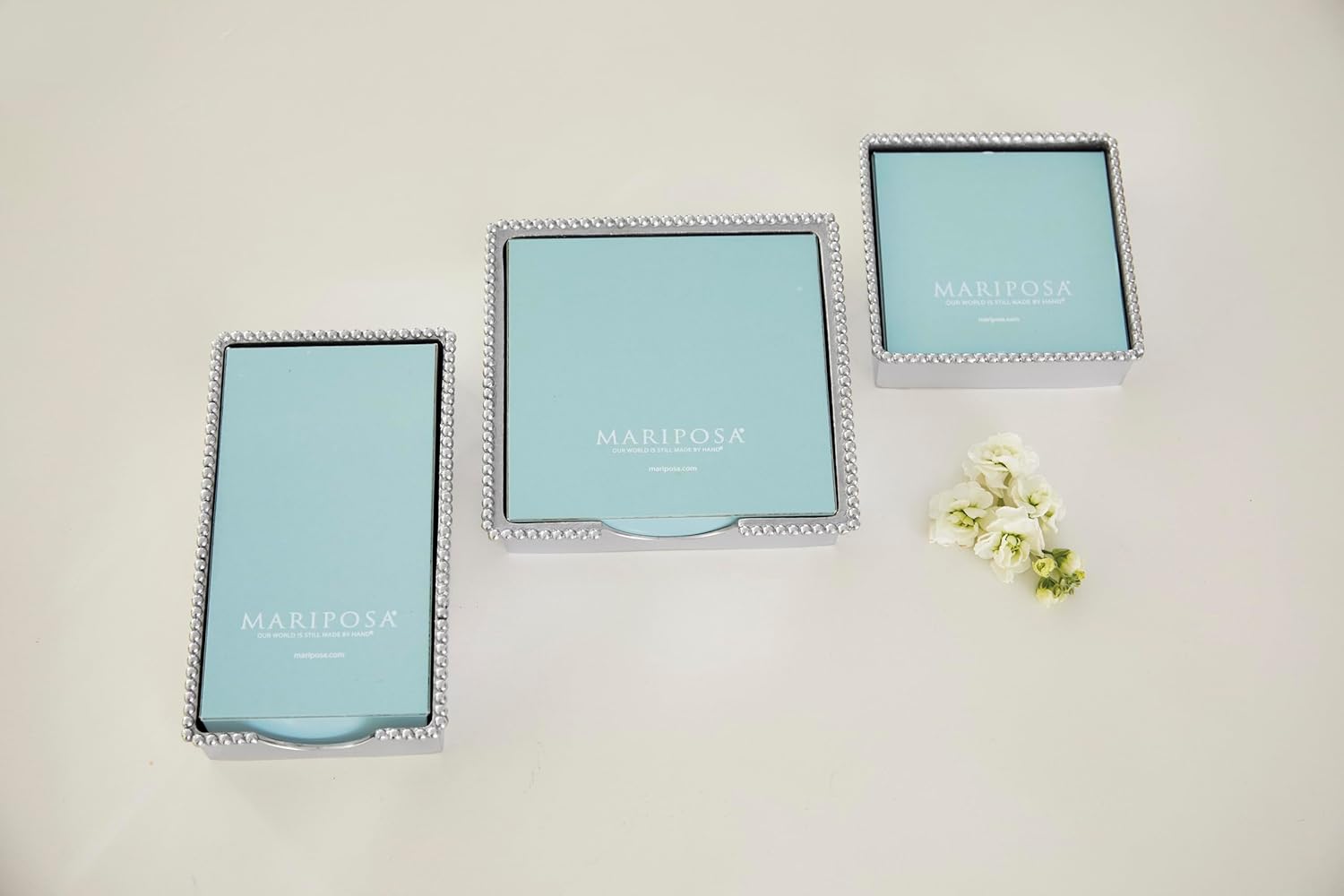 Mariposa Toallero de invitados con cuentas, tamaño único, aluminio