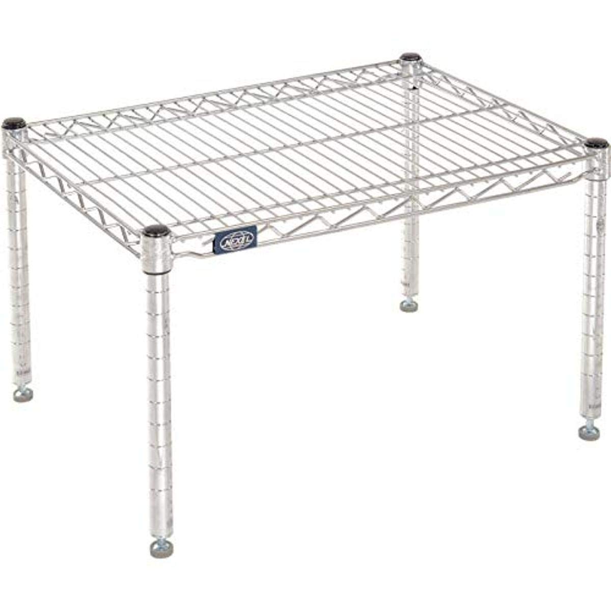 Nexel Commerical Estante de almacenamiento de material de alambre, plataforma, 18 x 24 x 14 pulgadas, cromado