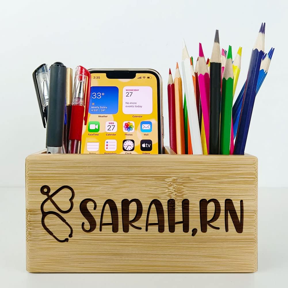 Regalos personalizados para enfermeras, soporte para bolígrafo con nombre personalizado para enfermera, estudiante de enfermería, regalos de