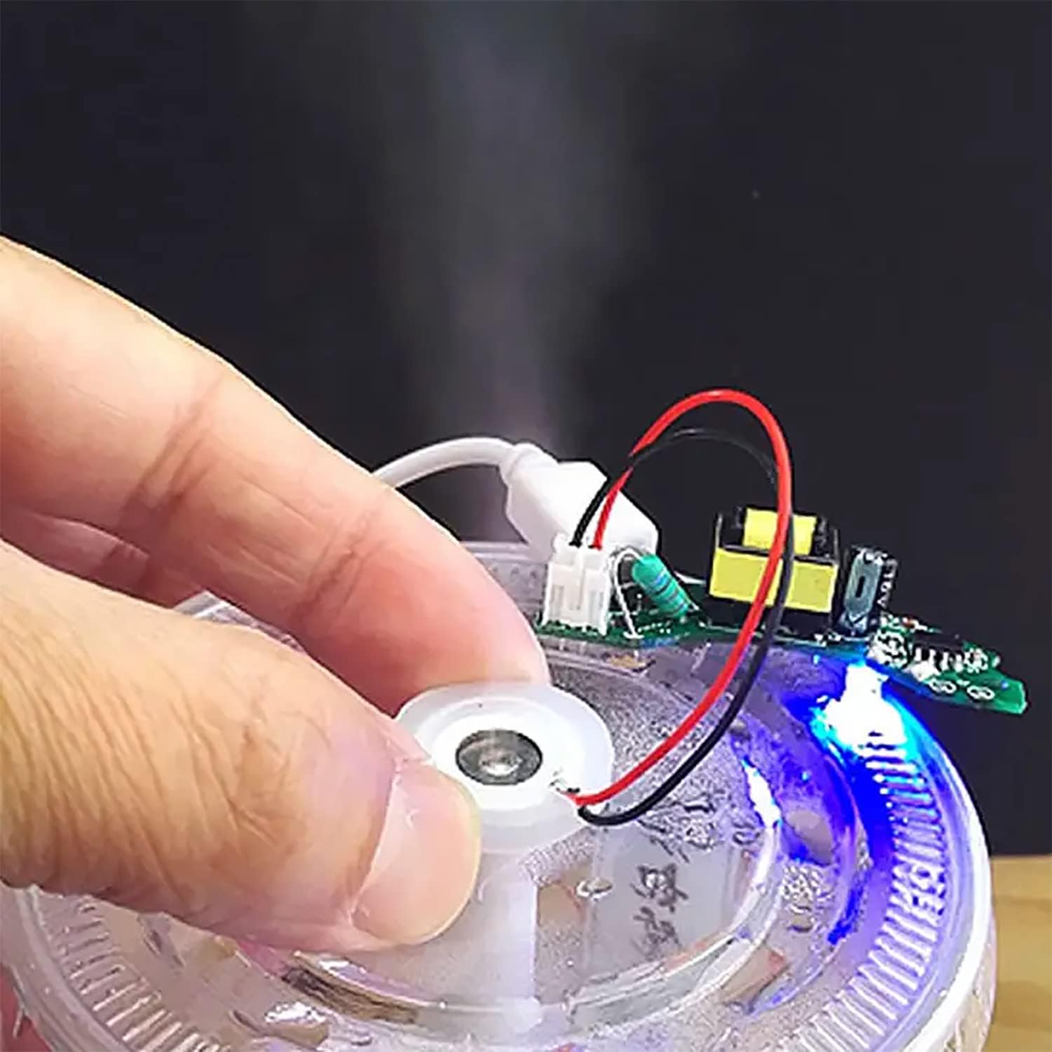 4 unids transductor atomizador discos de cerámica 0.630 in ultrasónico niebla fabricante nebulizador cerámica humidificador discos con alambres