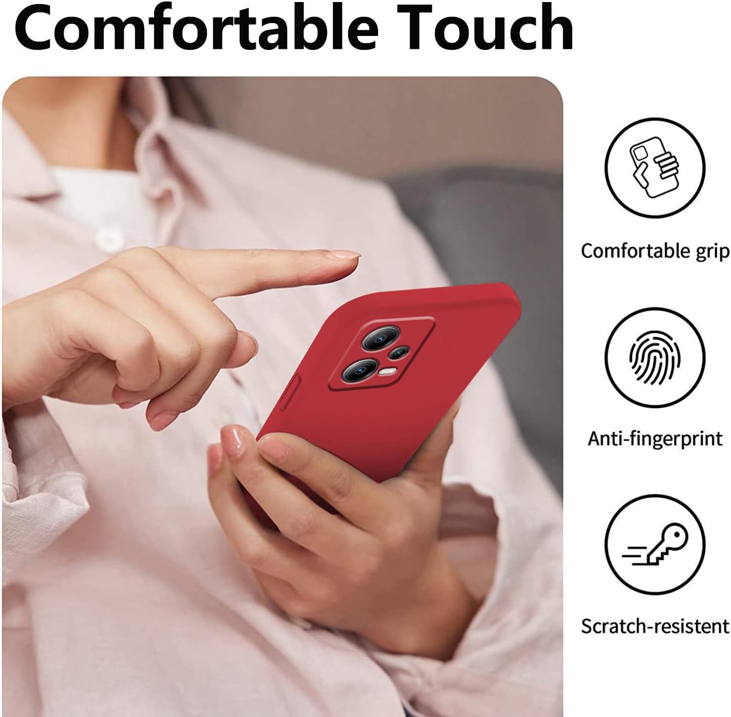 Compatible con Redmi Note 12 Pro Plus Funda de silicona líquida verde oscuro, suave al tacto Xiaomi Redmi Note 12 Pro Plus Funda de silicona a