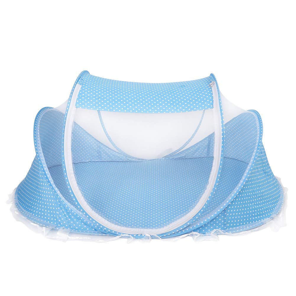 Red para cama de bebé, mosquitera de malla, portátil para proteger contra picaduras de mosquitos en interiores para mantener a las mascotas fuera de
