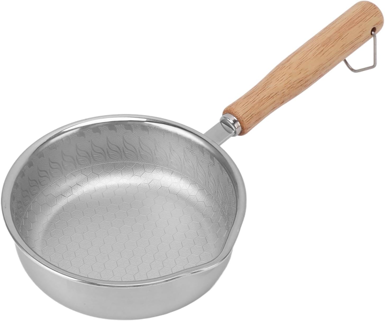 Syrisora Sartenes de acero inoxidable Pan de tortilla de acero inoxidable antiadherente para cocinar cocina