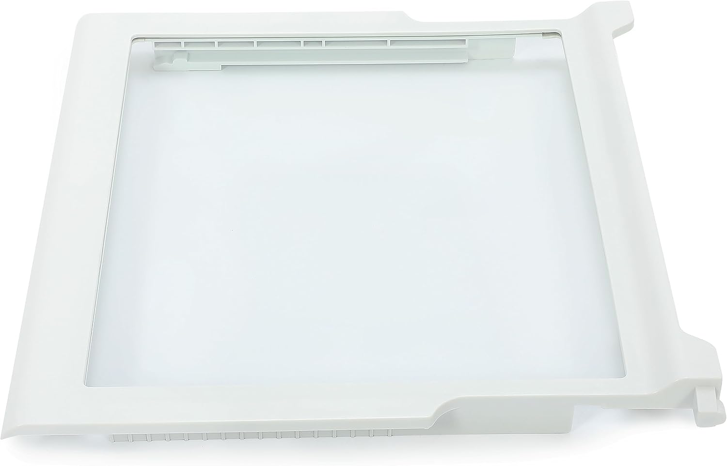 HECASA AP6018409 W10276341 W10167066 Estante de vidrio para refrigerador compatible con Whirlpool Kenmore Sears Refrigerador Vidrio de plástico