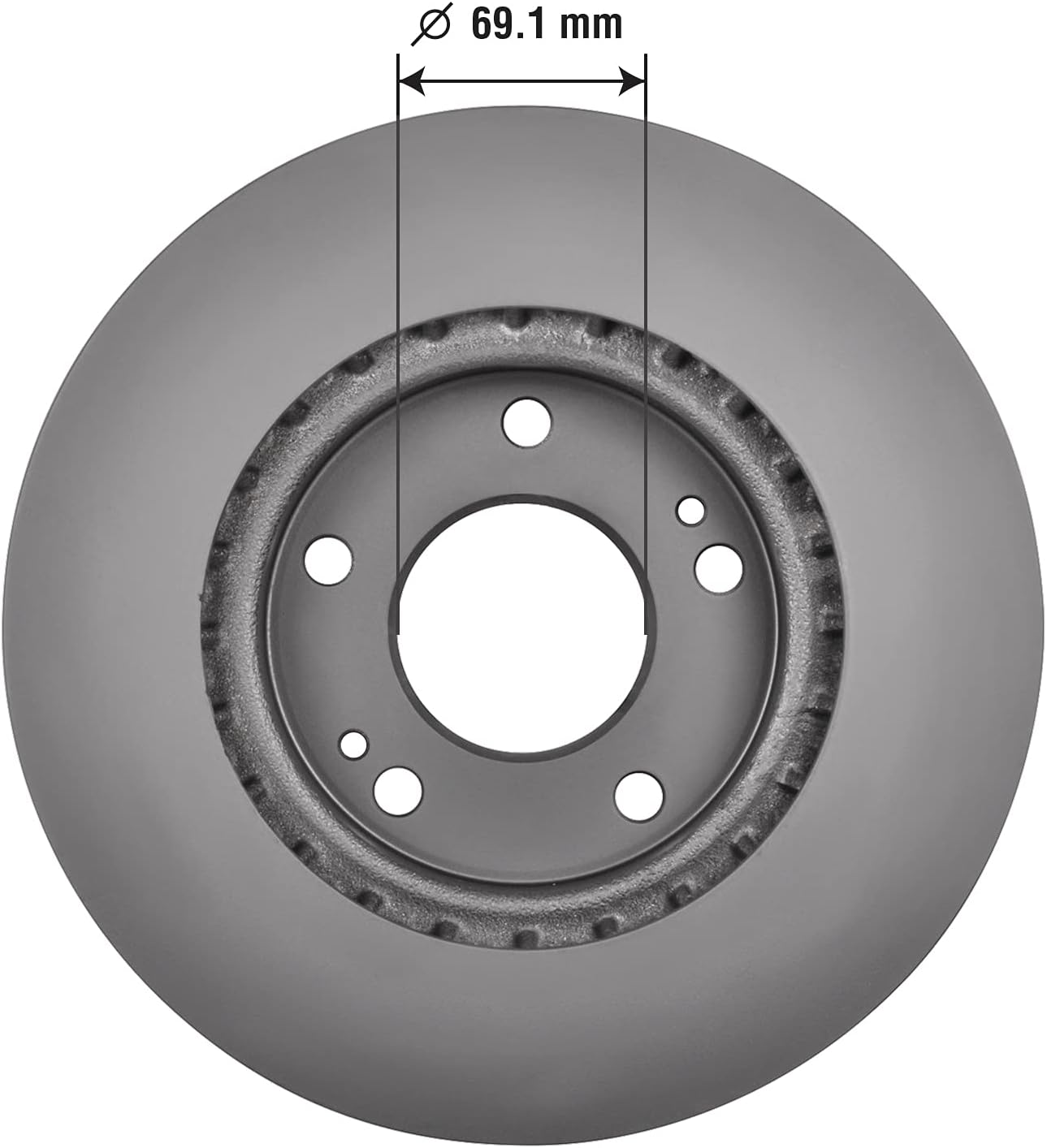 Goodyear Frenos 2x-2138046GY  Juego de dos (2) rotores de freno delanteros con revestimiento antiOx para Kia Forte 13-10, Forte Koup 13-10, Forte5
