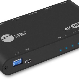 SIIG Divisor HDR 1×4 HDMI 4K 60Hz con gestión EDID YUV 444 8 bits YUV 420 10bit HDMI 2.0, HDCP 2.2, 18Gbps Escalado automático, bajo calor, en SIIG Divisor HDR 1×4 HDMI 4K 60Hz con gestión EDID YUV 444 8 bits YUV 420 10bit HDMI 2.0, HDCP 2.2, 18Gbps Escalado automático, bajo calor, en