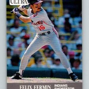 1991 Ultra #112 Felix Fermin NM-MT Cleveland Indians Baseball 1991 Ultra #112 Felix Fermin NM-MT Cleveland Indians Baseball