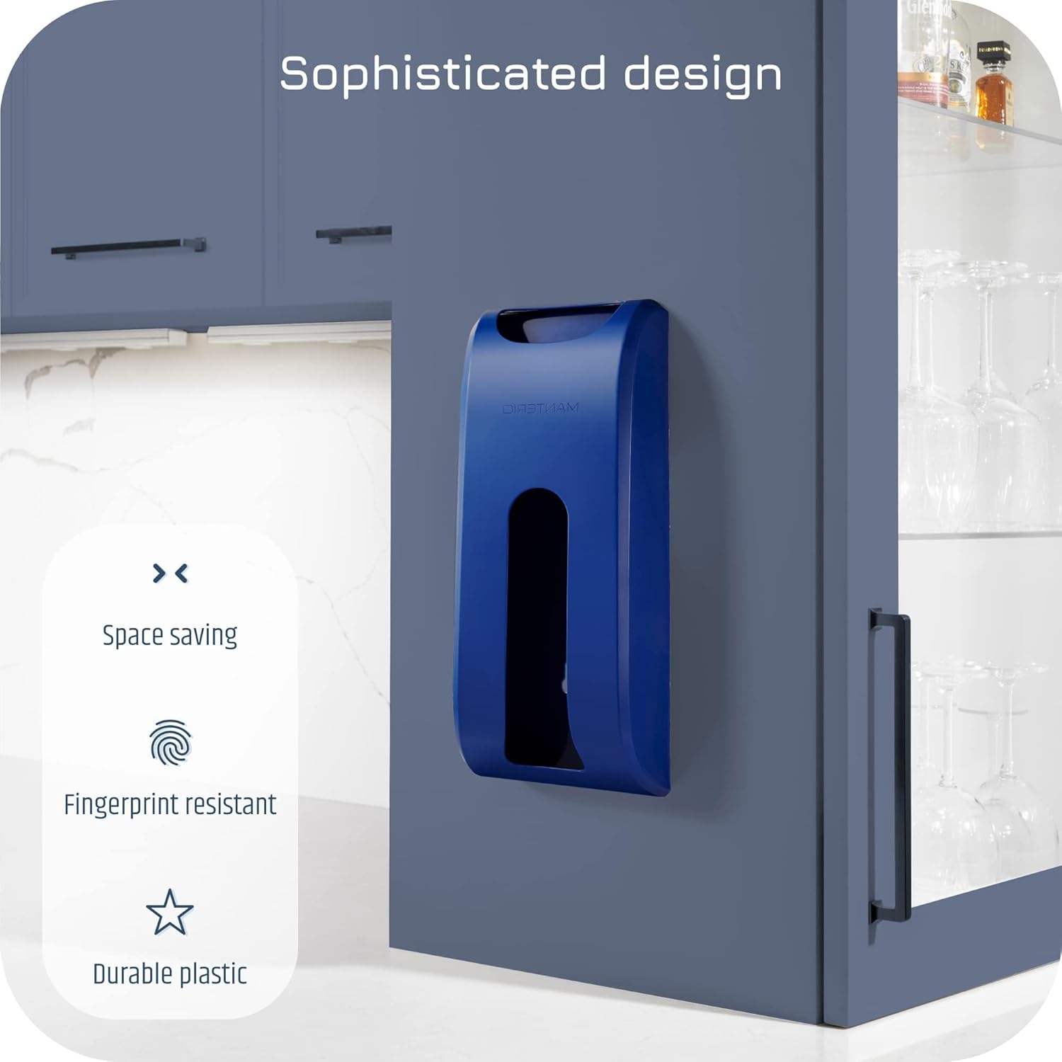 Soporte para bolsas de plástico  Organizador de almacenamiento de bolsa de comestibles de plástico duradero para montaje en pared  A prueba de