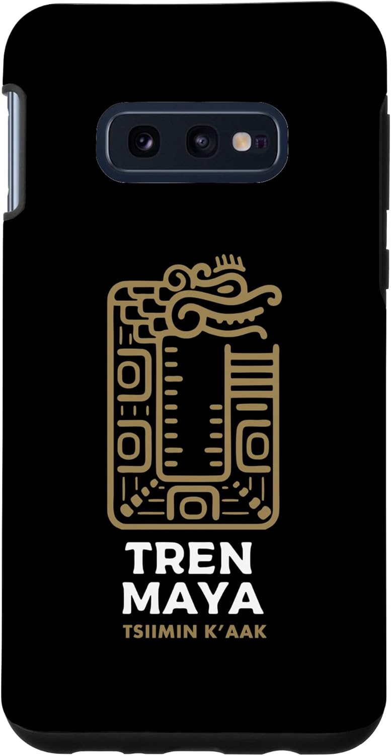 Funda de tren maya para Galaxy S10e Tren Maya