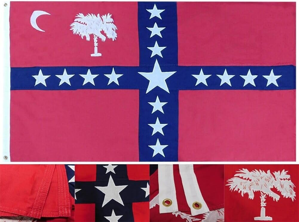 Premium SC Carolina Sovereignty 3×5 3’x5′ Indoor Cotton Flag