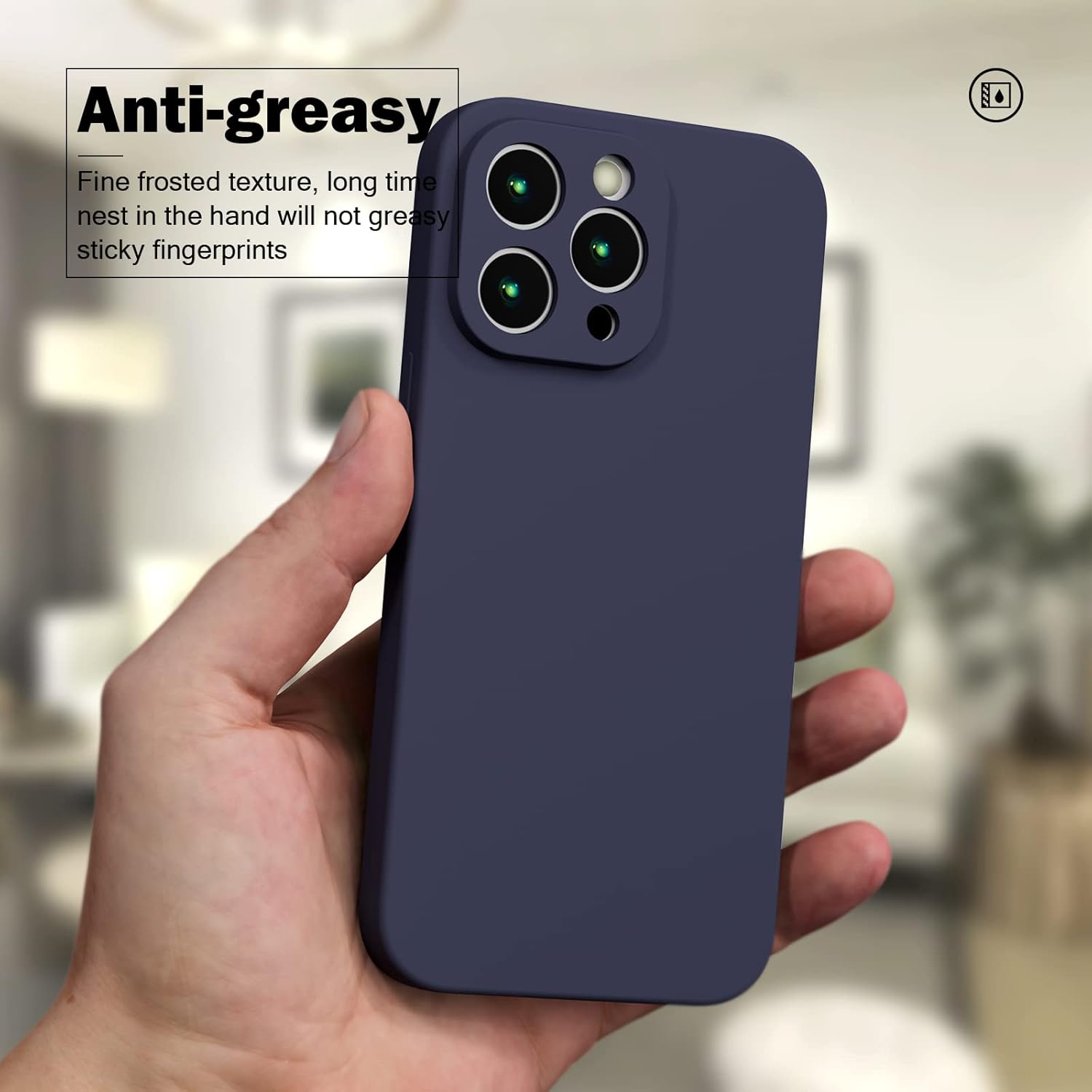 AKABEILA Funda para Xiaomi Poco X5 Pro 5G de 6.67 pulgadas, silicona líquida, delgada, sedosa y suave al tacto, TPU a prueba de golpes, con forro de