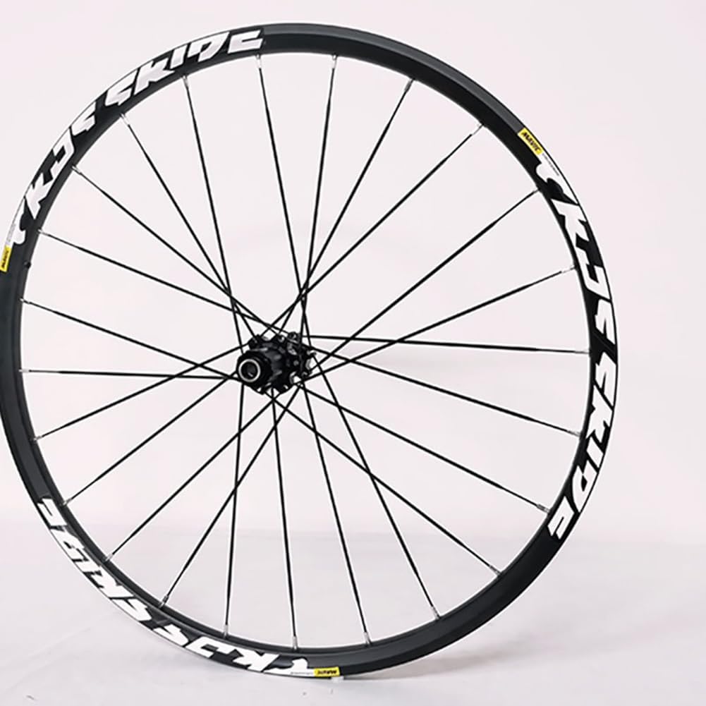 Juego de ruedas para bicicletas, 2627.529 pulgadas, freno de disco central, eje pasante, rueda de bicicleta de montaña, aleación de aluminio, borde