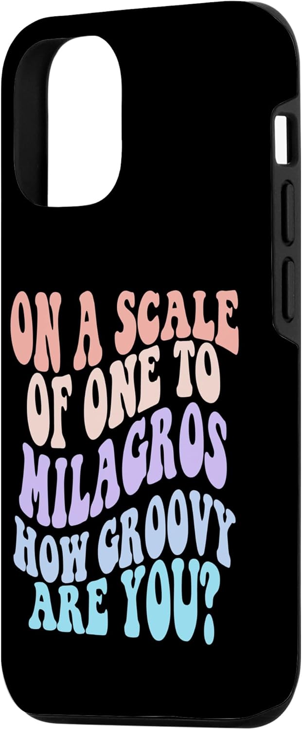 iPhone 1212 Pro MILAGROS Cute Retro Girls Groovy MILAGROS Personalized Name Case