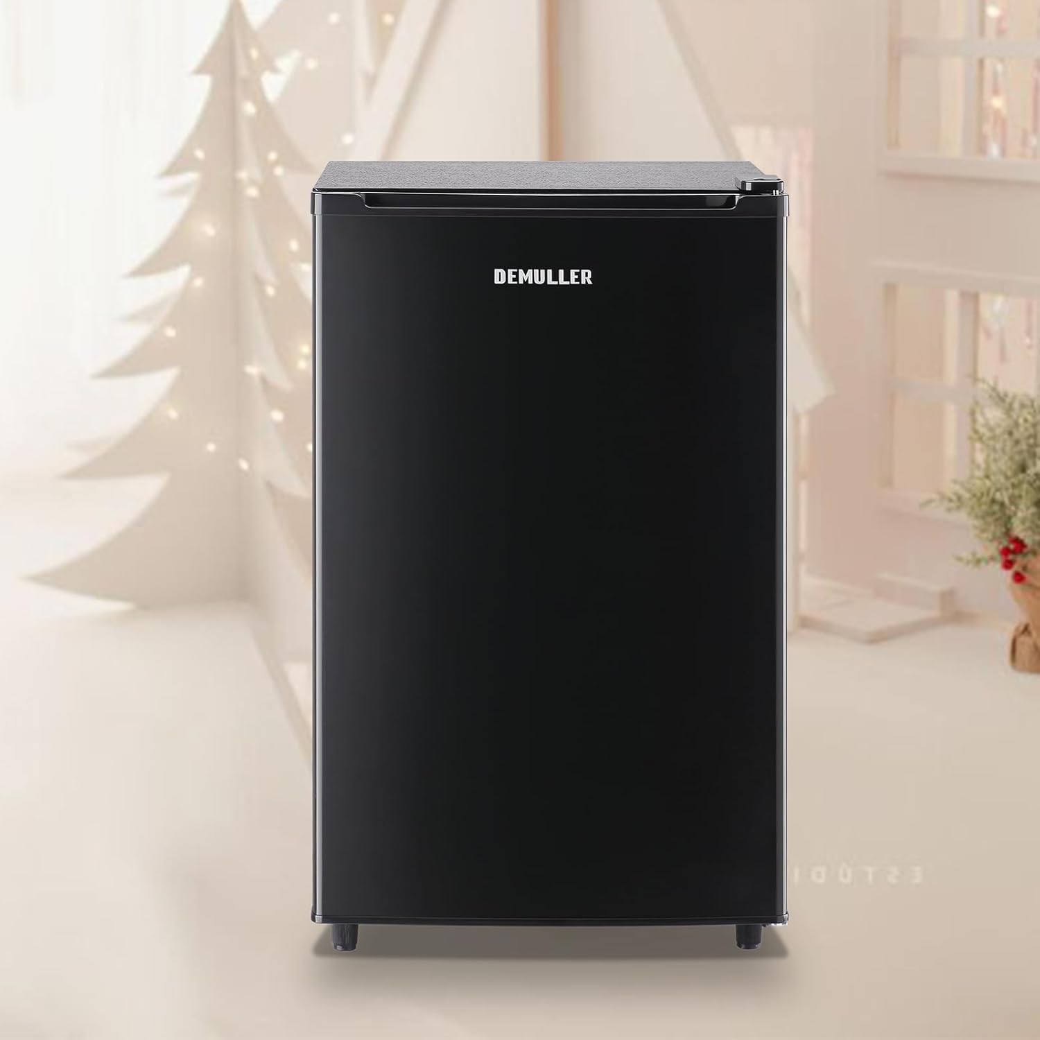 Congelador vertical de 3.2 pies cúbicos, congelador independiente de una sola puerta con termostato ajustable para cocina, apartamento, sótano,