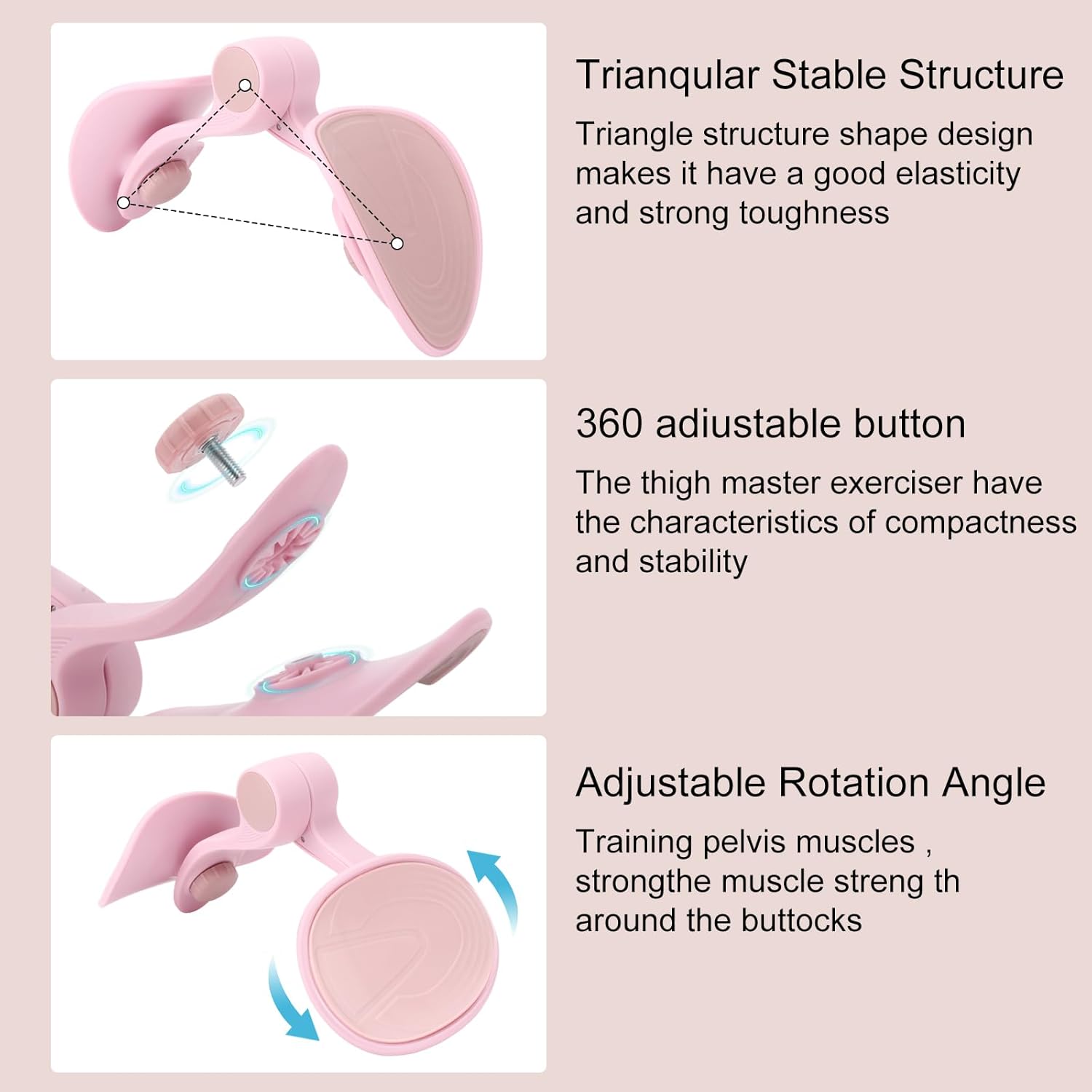 HeIwtyf Maquinaria de muslos Kegel de rehabilitación posparto y máquina externa de muslo, máquina de abducción de muslo, tóner interno de muslo,