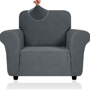 ZNSAYOTX Funda súper elástica para silla (31-46 pulgadas), fundas de sofá a rayas para sala de estar, aptas para perros y mascotas, antideslizante, ZNSAYOTX Funda súper elástica para silla (31-46 pulgadas), fundas de sofá a rayas para sala de estar, aptas para perros y mascotas, antideslizante,