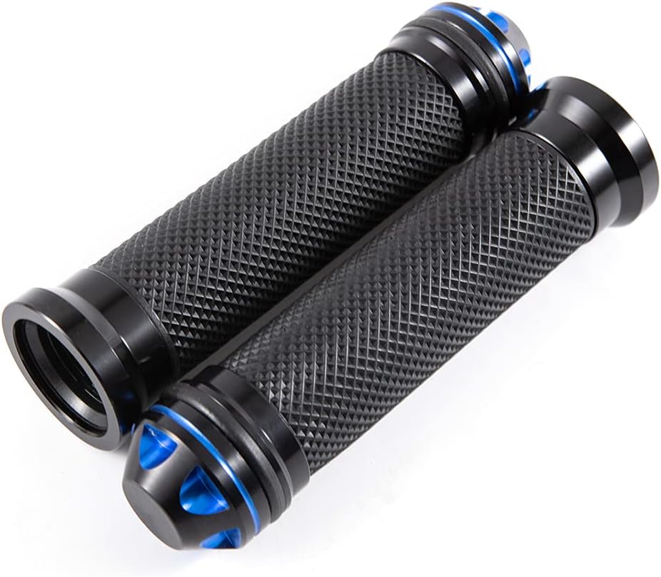 Empuñaduras de mano de 78 pulgadas 0.866 in antideslizantes universales de aluminio y gel de goma para manillar para moto