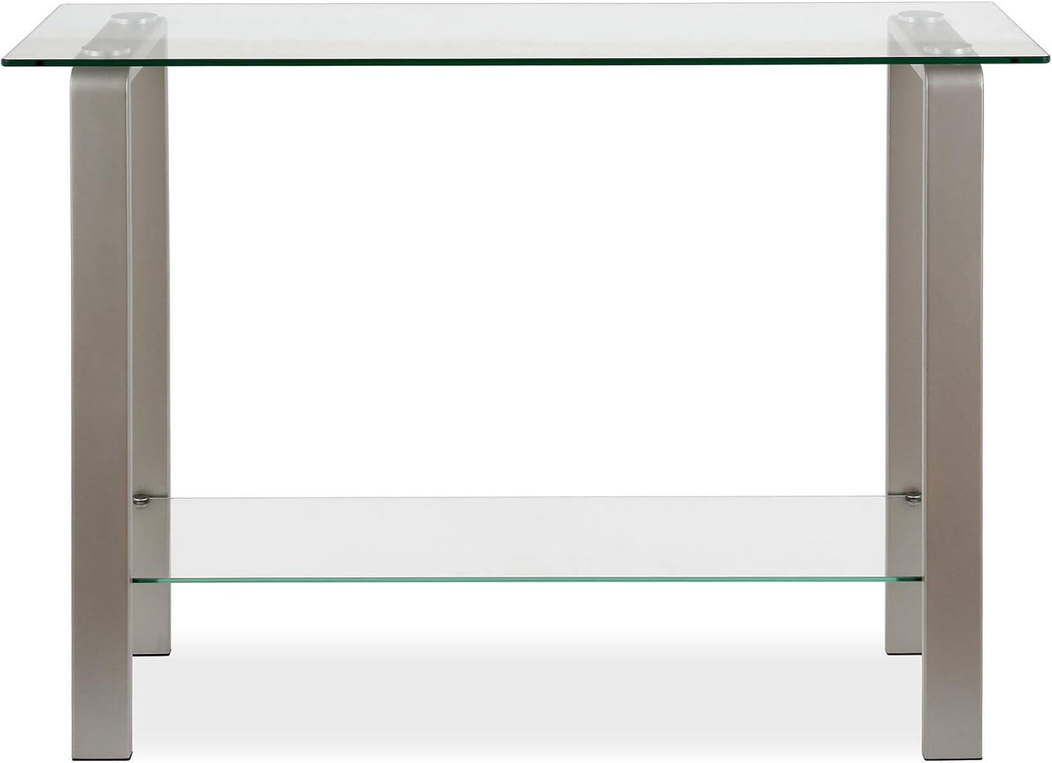 Mesa consola rectangular Asta de 42 pulgadas de ancho en níquel