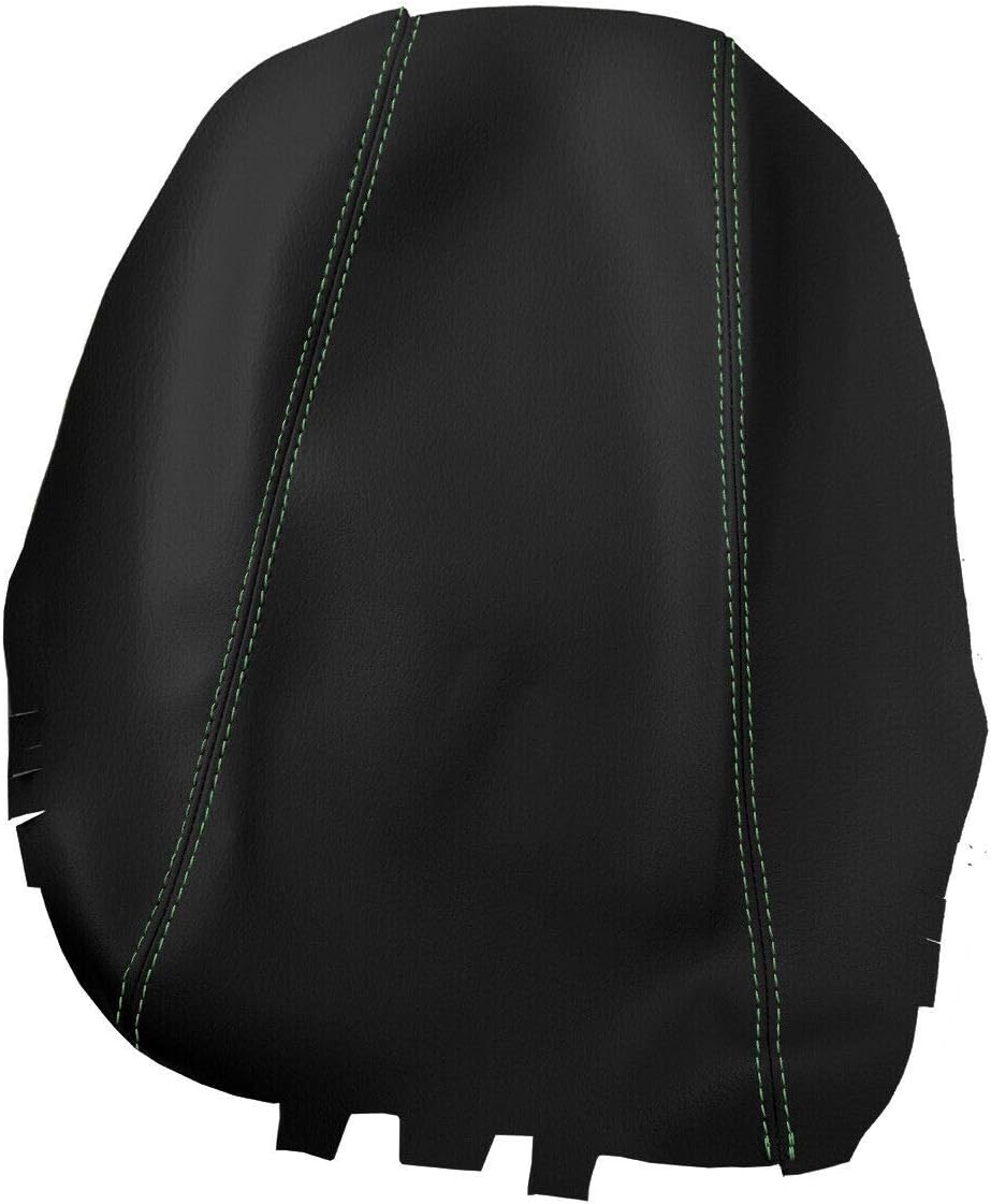 Autoguru Funda para reposabrazos de consola central hecha para Hyundai Azera 2012-2017, color negro, puntada verde