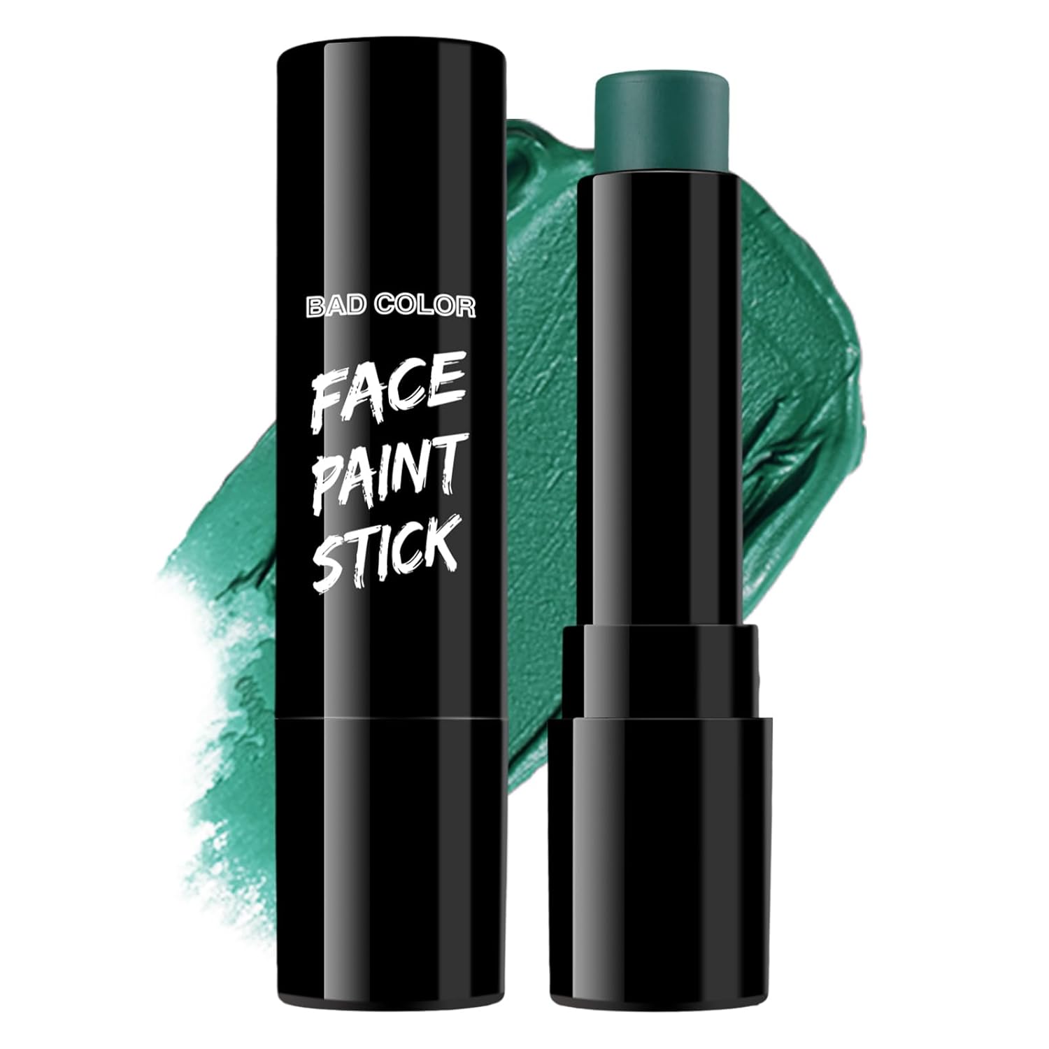 Barra de pintura verde para rostro y cuerpo, crema mezclable, negro, verde profundo, kit de pintura facial para camuflaje deportivo, Halloween, SFX,