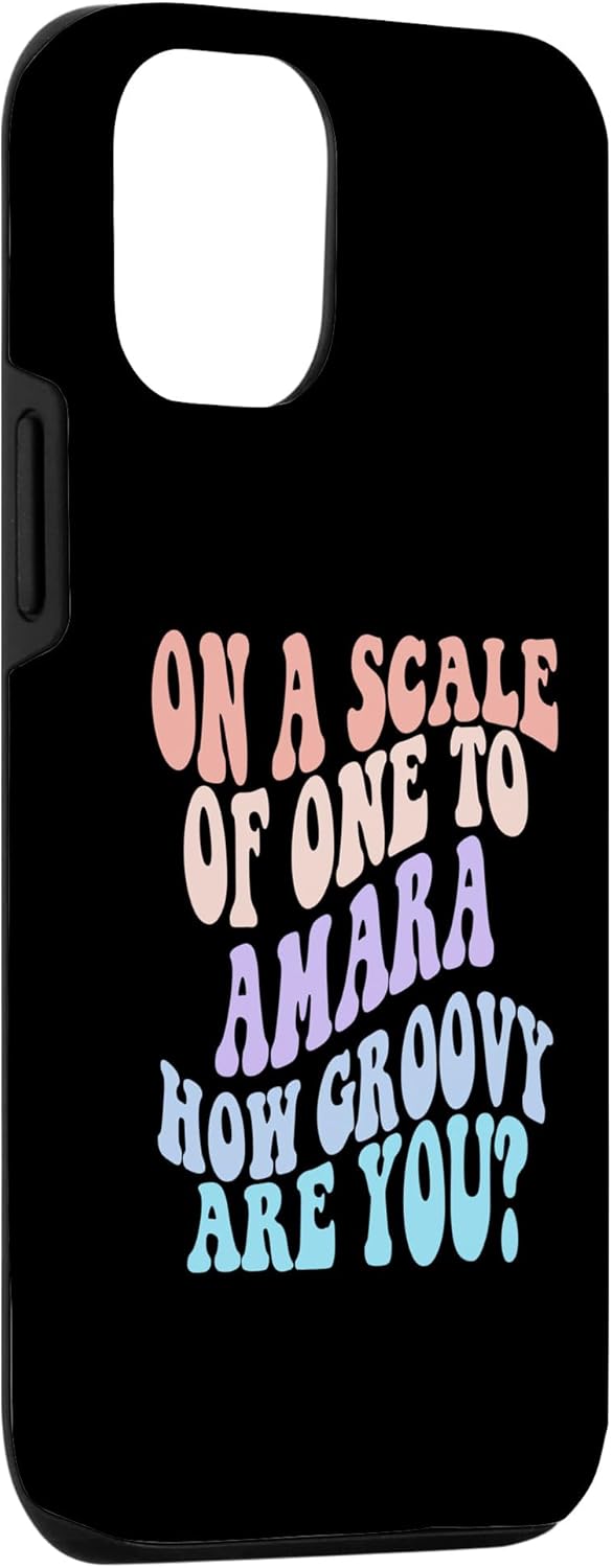 iPhone 1212 Pro AMARA Cute Retro Girls Groovy AMARA Personalized Name Case
