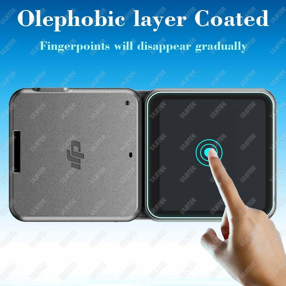 Protector de pantalla de lente para DJI Action 2 Combo de doble pantalla 2+4 paquetes, cubierta de vidrio templado ULTER 0.012 in, dureza 9H,