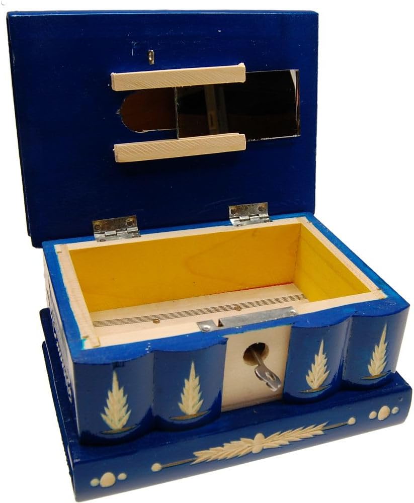 Caja de rompecabezas rumana – Azul grande