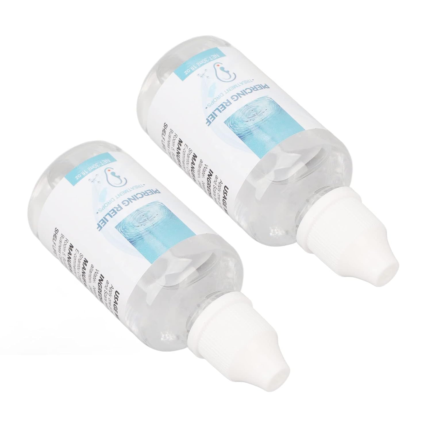 2 gotas de eliminación de queloides de 1.0 fl oz, gotas de perforación para aliviar el enrojecimiento, hinchazón, perforación de tratamiento
