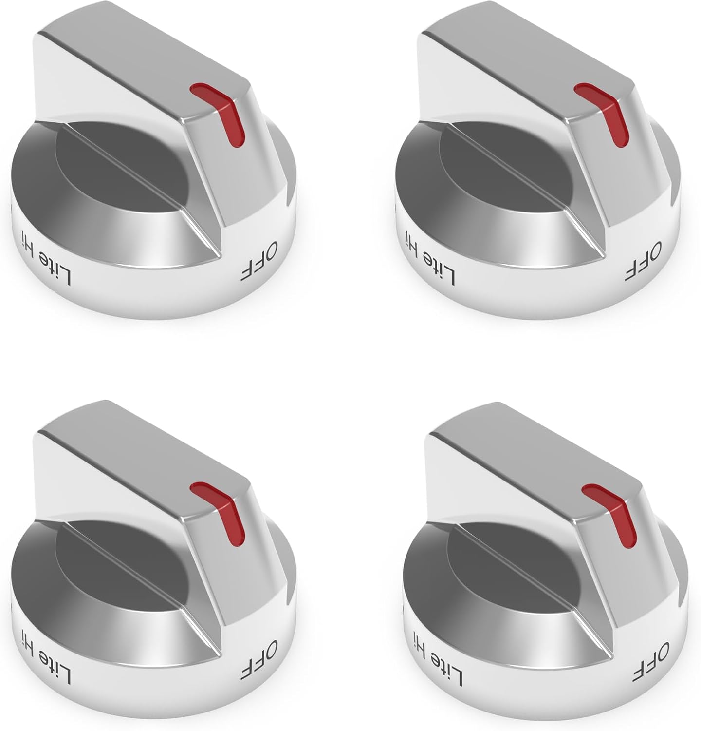 DG94-03500AZ (4PCS) para Samsung Perillas de estufa de gas de reemplazo, DG94-03500U para Samsung Horno de cocina Perillas de estufa Parte superior